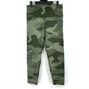 Aerie Offline Leggings High Rise 7/8 Green Camo Pull On Short Inseam